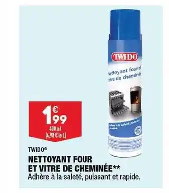 ALDI Nettoyant four et vitre de cheminée twido offre