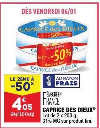 ALDI Caprice des dieux offre
