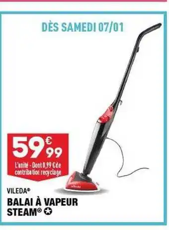 ALDI Balai à vapeur steam vileda offre