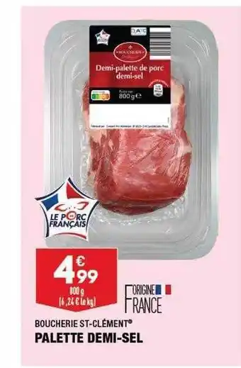 ALDI Palette demi-sel boucherie st-clément offre
