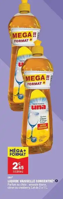 ALDI Liquide vaisselle concentré una offre