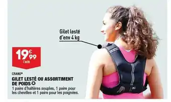 ALDI Gilet lesté ou assortiment de poids crane offre