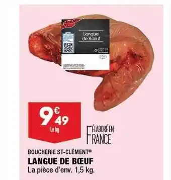 ALDI Langue de bœuf boucherie st-clément offre