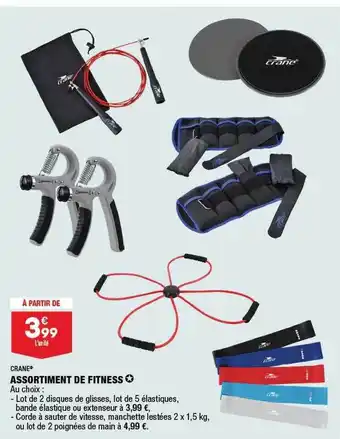 ALDI Assortiment de fitness crane offre