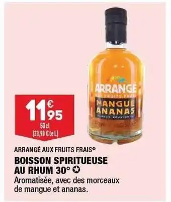ALDI Boisson spiritueuse au rhum 30° arrangé aux fruits frais offre