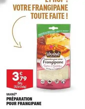 ALDI Préparation pour frangipane vahiné offre