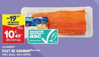 Filet de saumon loc marée