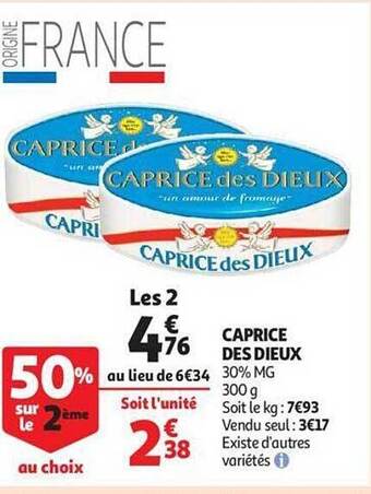 Auchan Caprice des dieux offre
