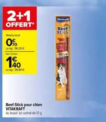 Beef-stick pour chien vitakraft
