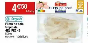 Cora x Carrefour Filets de sole tropicale gel pêche offre