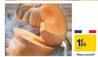 Carrefour Potiron tranché offre