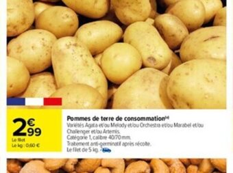 Carrefour Pommes de Terre de Consommation offre