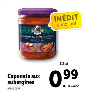 Lidl Caponata Aux Aubergines offre