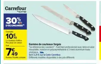 Gamme de Couteaux Forges