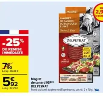 Carrefour Magret de Canard IGP Delpeyrat offre