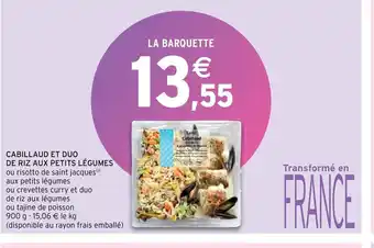 Intermarché Cabillaud Et Duo de Riz Aux Petits Legumes offre