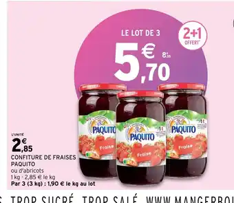 Intermarché Confiture de Fraiss Paquito offre