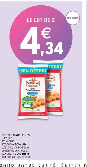Intermarché Petites Madeleines Nature St Michel offre