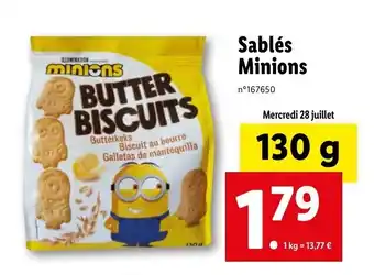Sablés Minions
