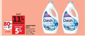 Auchan Lessive liquide dash offre