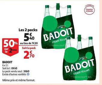 Auchan Badoit offre