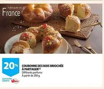 Couronne des rois briochée à partager