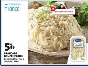 Auchan Brandade de morue briau offre