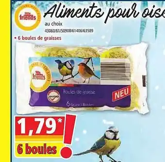 Norma Aliments pour oiseaux little friends offre