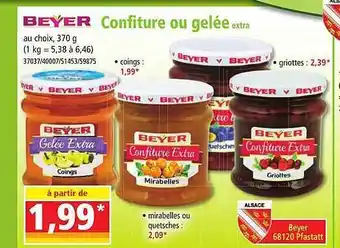 Norma Confiture ou gelée extra beyer offre