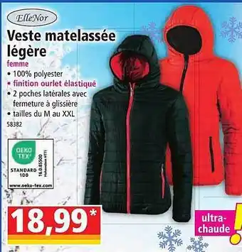 Norma Veste matelassée légère femme ellenor offre
