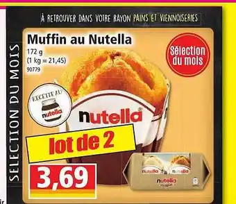 Norma Muffin au nutella offre