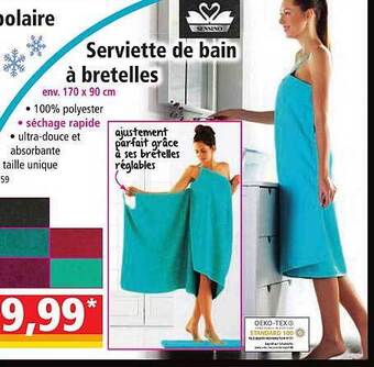 Norma Serviette de bain à bretelles offre