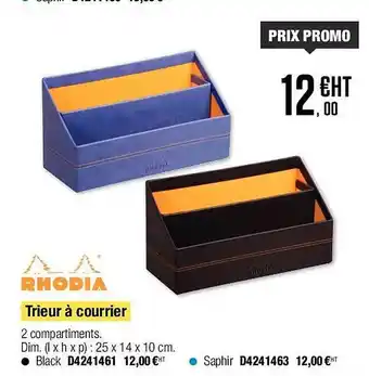 Trieur à courrier rhodia