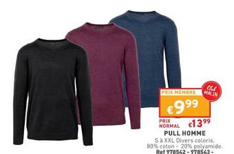 Trafic Pull homme offre