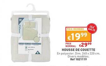 Trafic Housse de couette offre