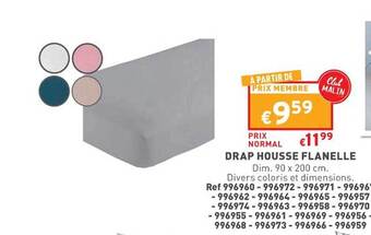 Trafic Drap housse flanelle offre
