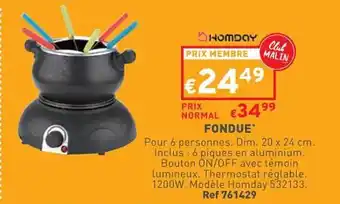 Fondue homday