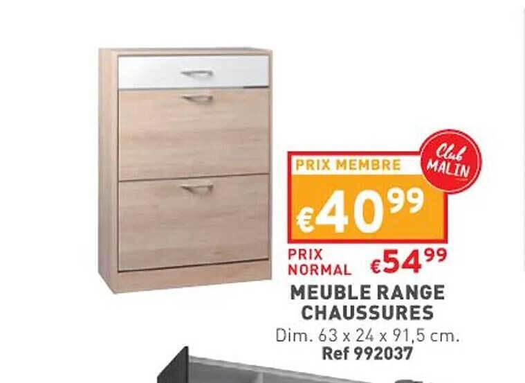 Promo Meuble range chaussures chez Trafic