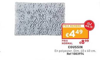Trafic Coussin offre