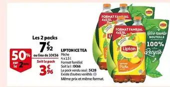 Auchan Lipton ice tea offre