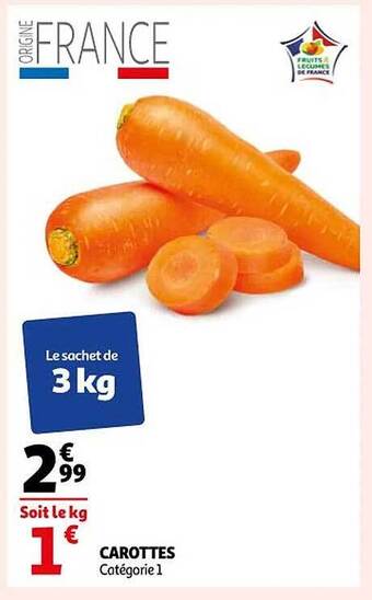 Auchan Carottes offre