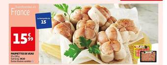 Auchan Paupiettes de veau offre