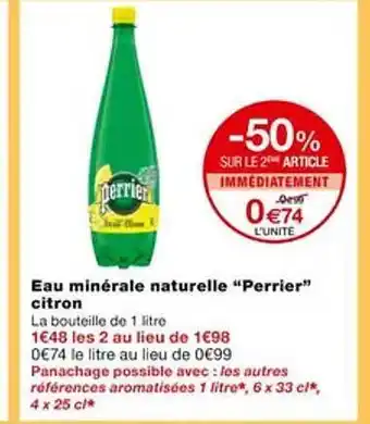Monoprix Eau minérale naturelle offre