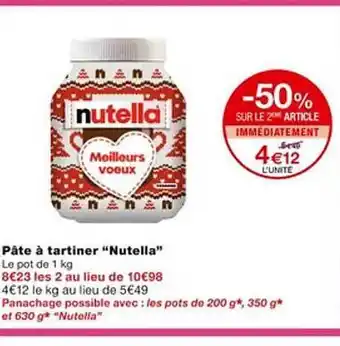Monoprix Pâte à tartiner offre
