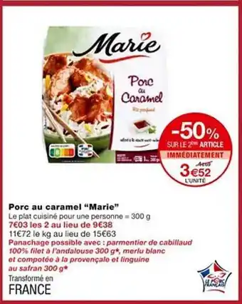 Porc au caramel