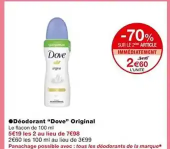 Monoprix Déodorant offre