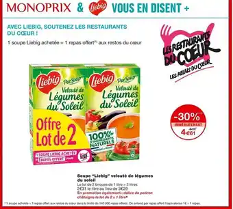 Monoprix Soupe offre