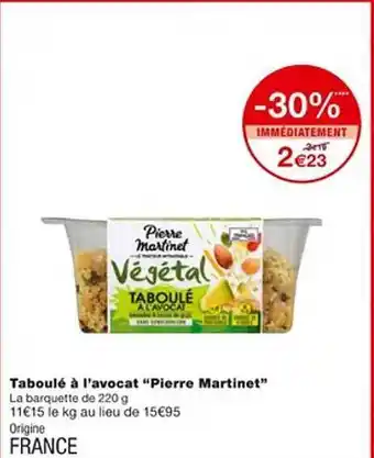 Monoprix Taboulé à l'avocat offre