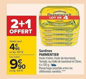Carrefour Sardines parmentier offre