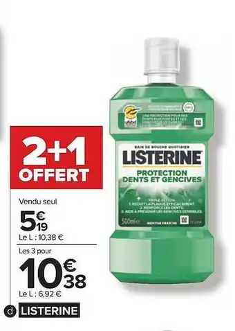 Carrefour Listerine offre